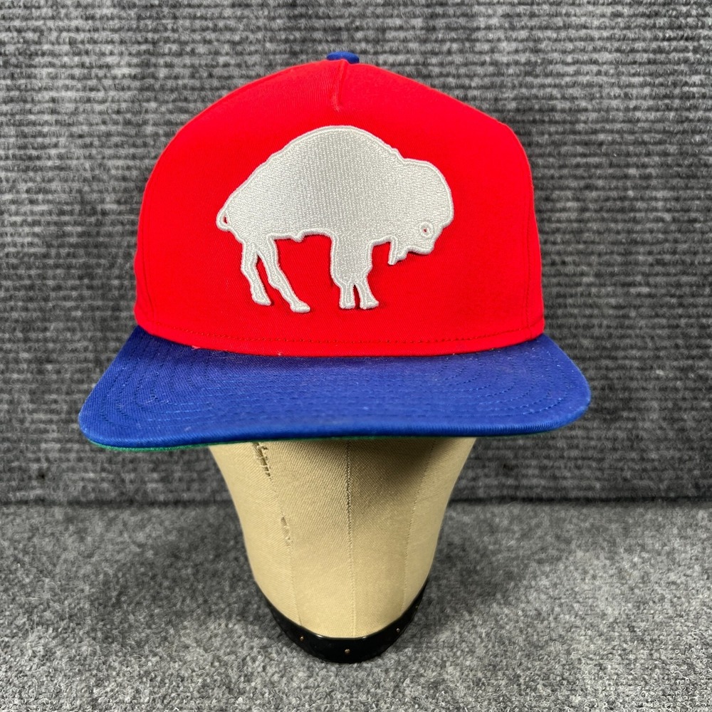 Buffalo Bills Hat Cap Snap Back New Era Small-Medium Blue Red NFL Football 950